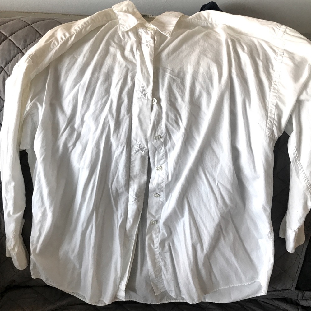 Kikit star white dress shirt
